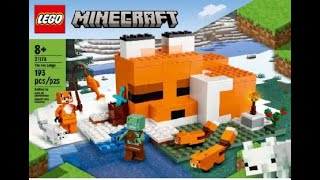 LEGO MINECRAFT THE FOX LODGE [upl. by Shaer]