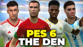 TUTORIAL Y REVIEW DE PES 6 THE DEN PARCHE TEMPORADA 202324  LIGA ARGENTINA [upl. by Kali]