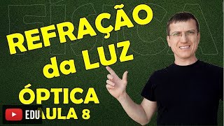 REFRAÇÃO DA LUZ E DISPERSÃO LUMINOSA  ÓPTICA  Aula 8  Prof Boaro [upl. by Marcell]