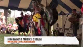 Woodland Sky Native Dancers Hiawatha Music Festival [upl. by Perkoff]