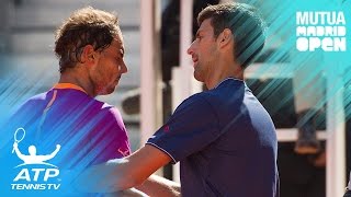 Nadal Thiem reach final  Mutua Madrid Open 2017 Highlights Day 7 [upl. by Nehtanhoj]