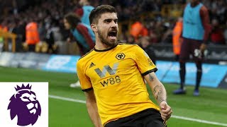 Ruben Neves stunning free kick puts Wolves in front v Arsenal  NBC Sports [upl. by Corilla815]