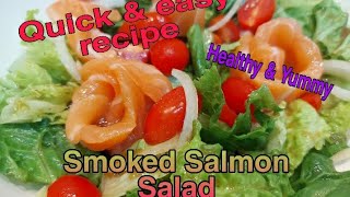 HOW TO MAKE A SMOKED SALMON SALAD [upl. by Norward]