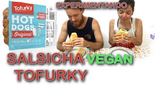 Experimentando salsicha TOFURKY HOT DOG VEGAN  Vlog Fran Dutra [upl. by Yruam]