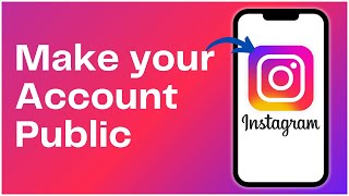 How to Make your Instagram Account Public 2024 [upl. by Nagol]