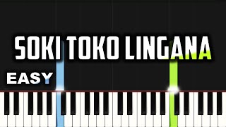 Soki Toko Lingana  Emmanuel Musongo  EASY PIANO TUTORIAL BY Extreme Midi [upl. by Marabelle]