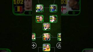 POTW squad  3142 Formation  efootball 2025 mobile shorts efootball pes viral [upl. by Cutter]