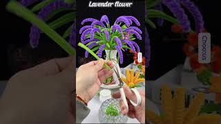 DIY Lavender Flower  how to make lavenders with pipe cleaners step by step diylavender florist [upl. by Ynot]