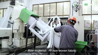 Nonwoven recycling machine Aceretech 2024 [upl. by Riocard]