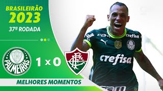 PALMEIRAS 1 X 0 FLUMINENSE MELHORES MOMENTOS  37ª RODADA BRASILEIRÃO 2023  geglobo [upl. by Aicillyhp]