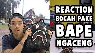 REACTION BOCAH PAKE BAPE SHARK HOODIE NGACENG  HuntingFake [upl. by Curcio267]