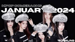 ranking january kpop comebacksdebuts 2024 [upl. by Audre945]