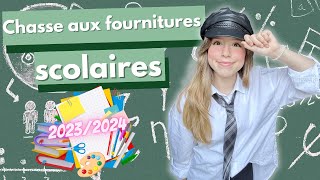 CHASSE AUX FOURNITURES SCOLAIRES 20232024  BACK TO SCHOOL  La rentrée [upl. by Meeharb305]