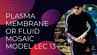 Plasma Membrane Or Fluid Mosaic Model First Year Biology lecture 13 [upl. by Attaynek]