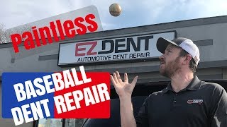 Baseball Paintless Dent Repair How To ⚾️ Athens Georgia [upl. by Silliw]