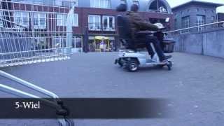 Vergelijk 3 4 amp 5wiel scootmobiel op 10 graden helling [upl. by Anitsirhk684]