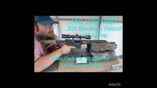 AAC 110gr 300 BO 16” velocity bear creek barrel [upl. by Blasien762]