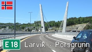 Norway E18 Larvik  Porsgrunn [upl. by Ahseina855]