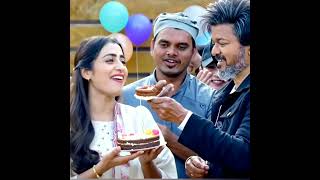 Arabic Kuthu song l Halamithi Habibo l Cute moment l Cake l Thalapathy Vijay l Trisha l Happy Life [upl. by Wilser592]