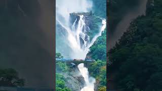 DUDH SAGAR WATERFALL 😍waterfall fall water lakshadweep love dudh waterpark enjoy instagram [upl. by Enomad]