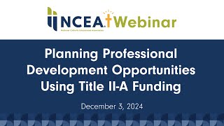 Planning Professional Development Opportunities Using Title IIA Funding [upl. by Riva]