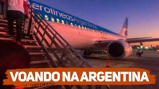 VOANDO PELA AEROLINEAS ARGENTINAS BUENOS AIRESMENDOZA [upl. by Jeu381]