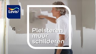 Het schilderen van een pleisteren muur  Levis [upl. by Maxma]