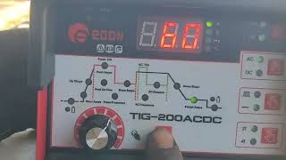 TIG Welding Machine Parameters Settings  whats wrong here [upl. by Aham]