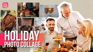 Holiday Photo Collage Editing Tutorial  🦃Thanksgiving Photo Edit  InShot Tutorial [upl. by Jacey]