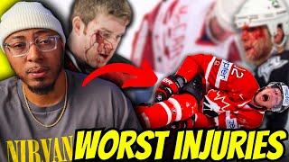 😱😱😱  NHL Worst Injuries Ever Reaction [upl. by Rolecnahc]