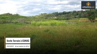 Vente Terrain à CUNAC  55000 € [upl. by Ahsias]