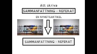 How to Learn Swedish  Att skriva SAMMANFATTNING  REFERAT [upl. by Bouchier748]