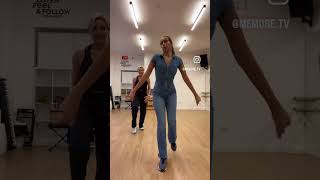 Keep it moving with Bachata Ladies Style dancelessons danceshorts bachata [upl. by Eceinert]