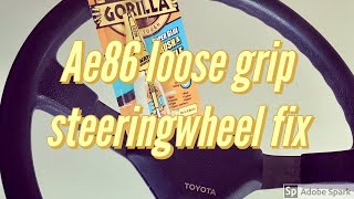 Loose steeringwheel grip fix [upl. by Savvas]