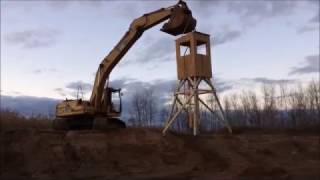 How To Build a Deer Stand  10 Minute DIY [upl. by Ahsenav]