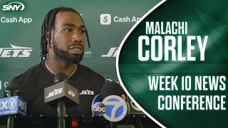 Malachi Corley on dropping TD before the goal line My teammates rallied around me  SNY [upl. by Sulecram]