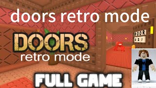 ahora jugamos roblox doors retro mode el tiempo me mata parkour muy difícil [upl. by Ditmore]