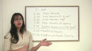 French for Beginners  How to Tell Time in French [upl. by Htiel]