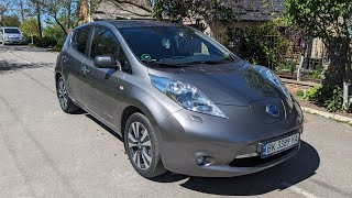 Nissan Leaf Tekna 2013р 24 кВт Огляд автомобіля тебе автономності ЗАПАС ХОДУ NorgeAuto [upl. by Adnalahs]