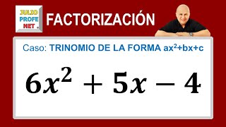 Caso 6 de factorización trinomio de la forma ax²bxc Ejercicio 1 [upl. by Marilin]