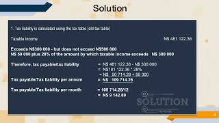 Practical Tax Calculations  Old tax table [upl. by Skinner]