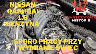 Nissan Qashqai 16 benzyna małe utrudnienie przy wymianie świec [upl. by Salot]