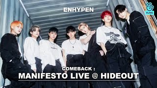 ENG SUB ENHYPEN COMEBACK VLIVE  MANIFESTO DAY 1  ENHYPEN VLIVE 2022 [upl. by Gaspar]