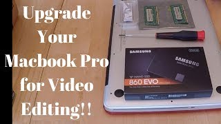 Upgrade a Macbook Pro  SAMSUNG 860 EVO MACBOOK SSD [upl. by Jolie]