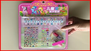 Bộ dán móng tay sơn móng tay hình ngựa pony  Pony nail stickers nail polish Chim Xinh channel [upl. by Mcleod]