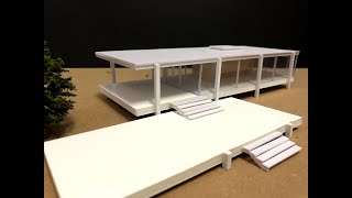 Farnsworth House Model Making Process [upl. by Mik406]