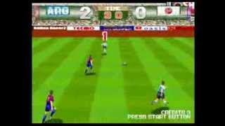 Argentina  Japan 20  TECMO WORLD CUP 98 PC Best Game Ever [upl. by Imat]