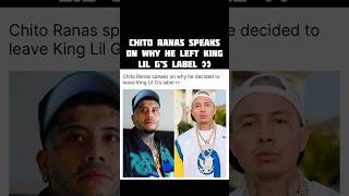 Chito Ranas on why he lefty King Lil G label 👀 shorts chitoranas kinglilg [upl. by Buckels68]