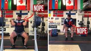 Elite Strongman Works With Biomechanics Expert Breaking Down Technique  Front Squat and Deadlifts [upl. by Artened]