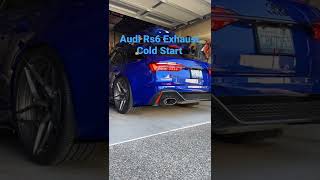 Audi Rs6 2022 Exhaust Cold Start [upl. by Doowrehs]